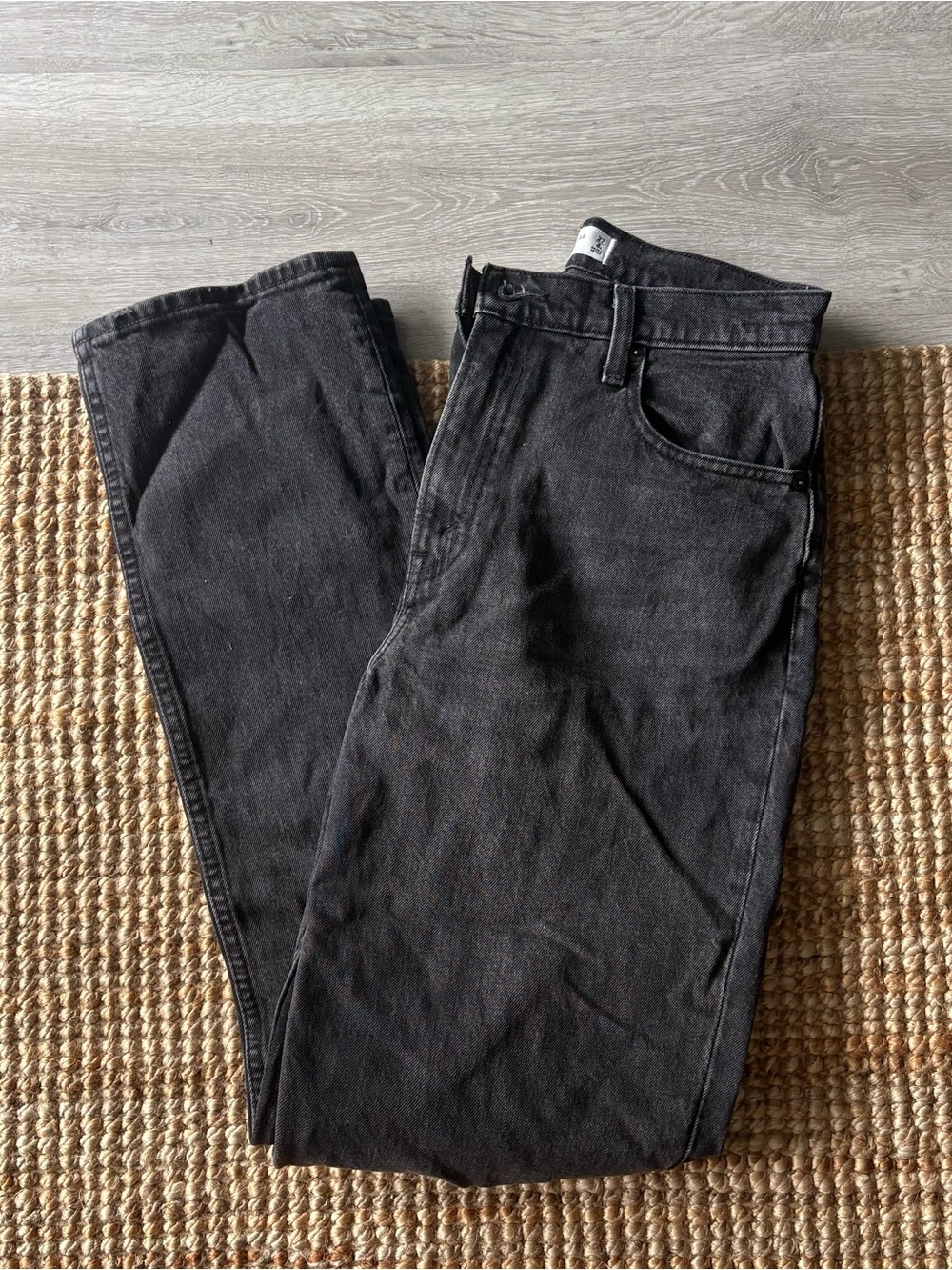 abercrombie & fitch the 90s straight ultra high-rise curve love jeans black